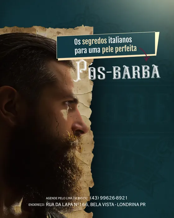 Peça de social media produzida pela Domos para Barbearia Signore