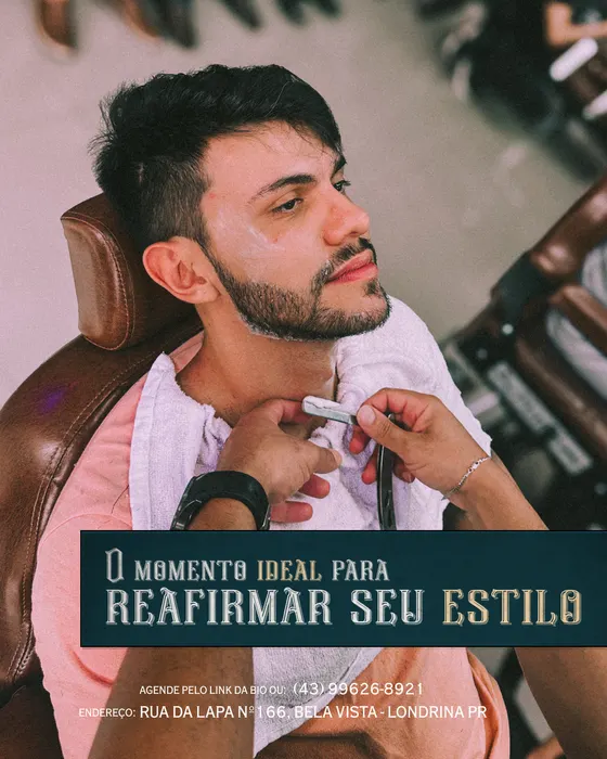 Peça de social media produzida pela Domos para Barbearia Signore