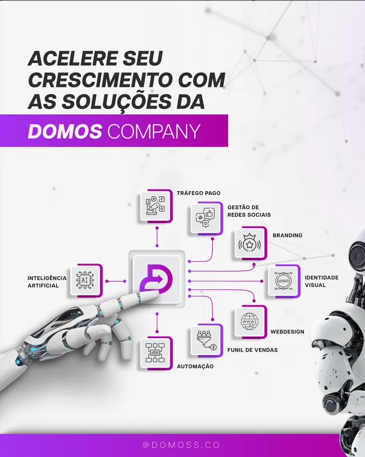 Capa dos trabalhos da Domos para Domos Company