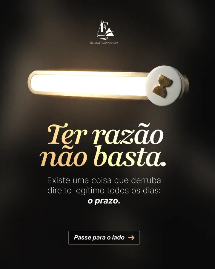 Capa dos trabalhos da Domos para Frassatti Advogados