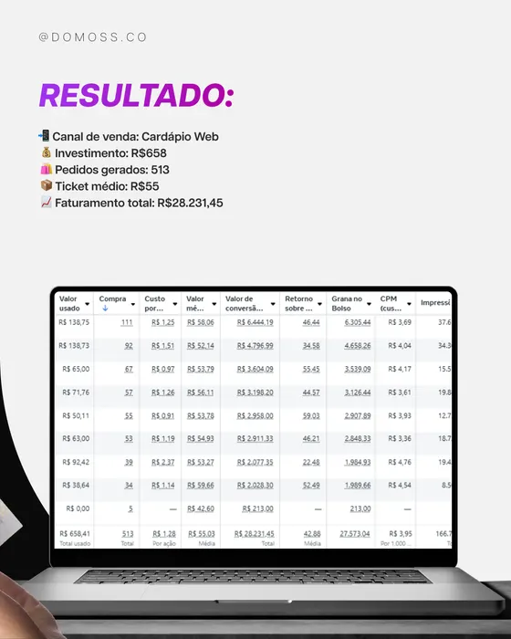 Peça de social media produzida pela Domos para Domos Company