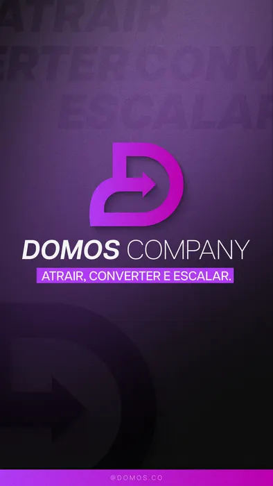 Peça de social media produzida pela Domos para Domos Company