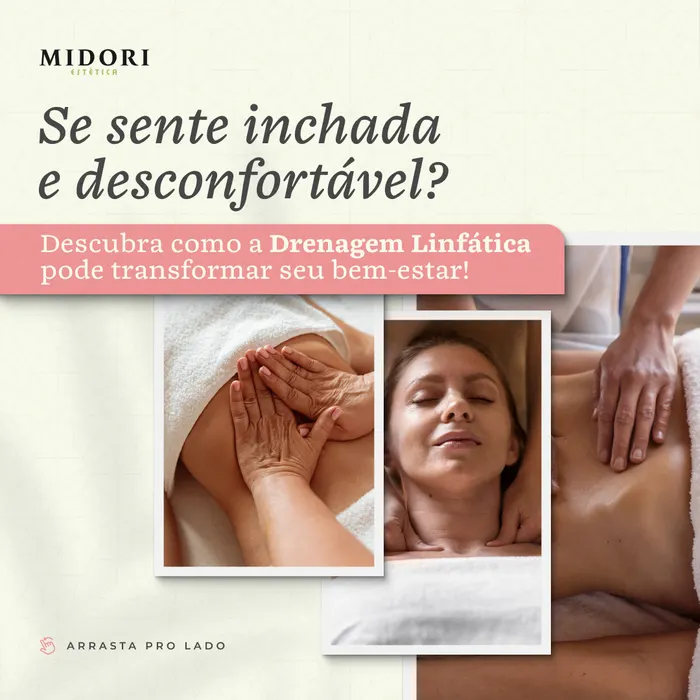 Peça de social media produzida pela Domos para Midori Estética