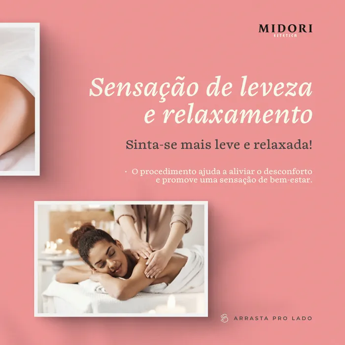Peça de social media produzida pela Domos para Midori Estética
