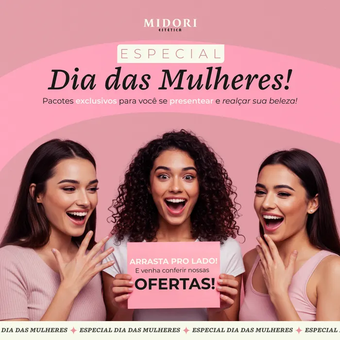 Peça de social media produzida pela Domos para Midori Estética