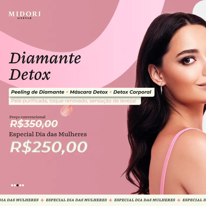 Peça de social media produzida pela Domos para Midori Estética