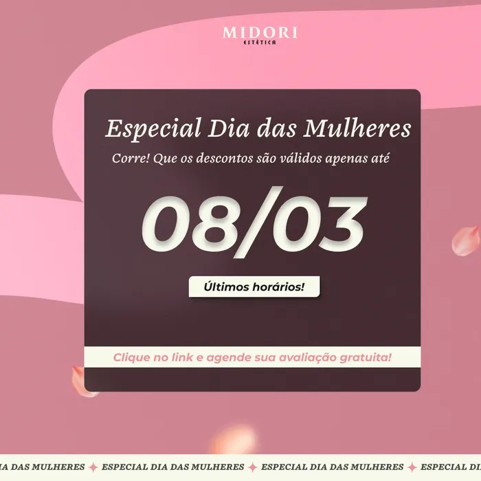 Peça de social media produzida pela Domos para Midori Estética