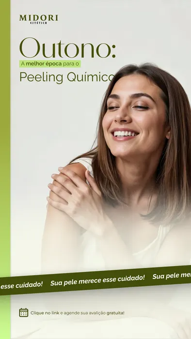 Peça de social media produzida pela Domos para Midori Estética