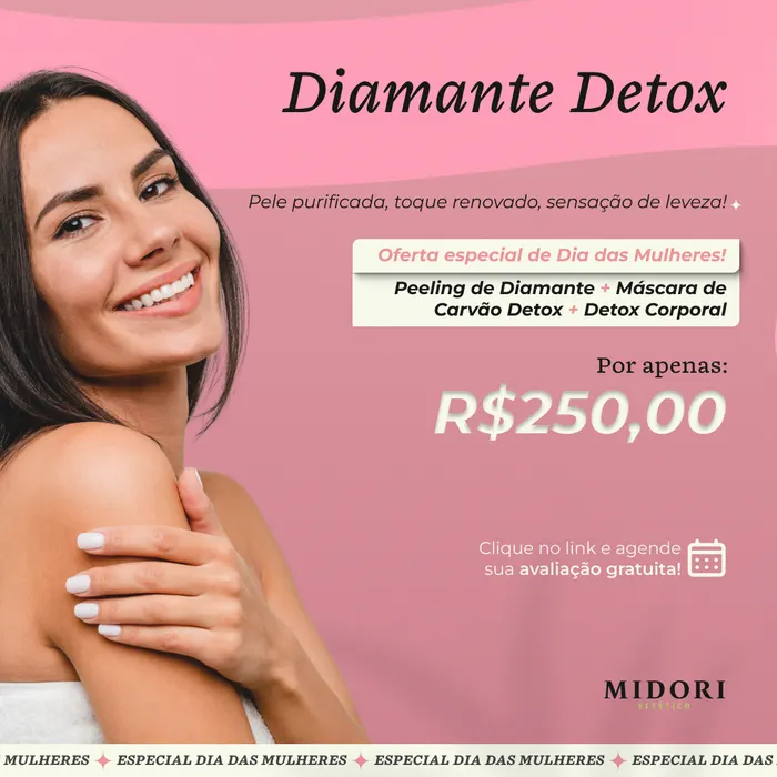 Peça de social media produzida pela Domos para Midori Estética
