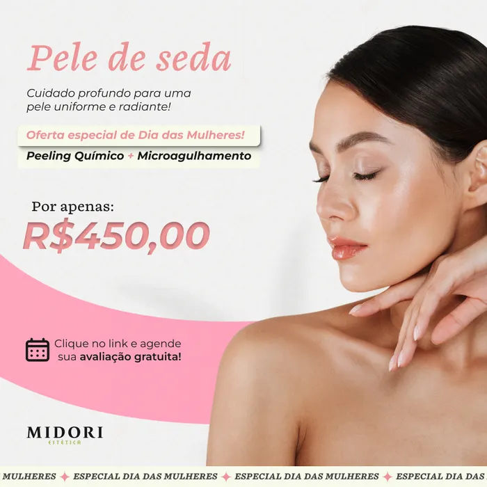Peça de social media produzida pela Domos para Midori Estética