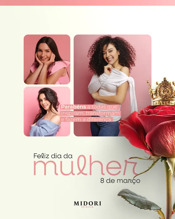 Peça de social media produzida pela Domos para Midori Estética