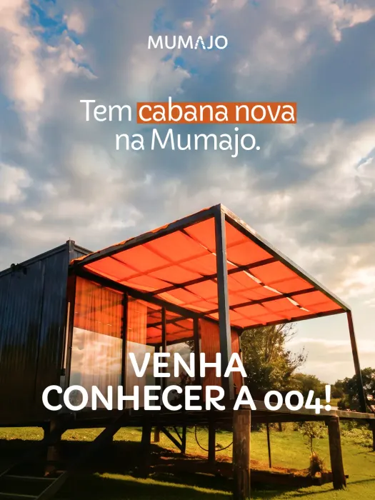 Peça de social media produzida pela Domos para Mumajo Cabanas