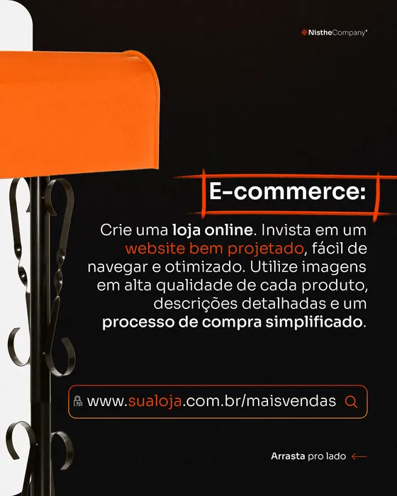 Peça de social media produzida pela Domos para Nisthe Company