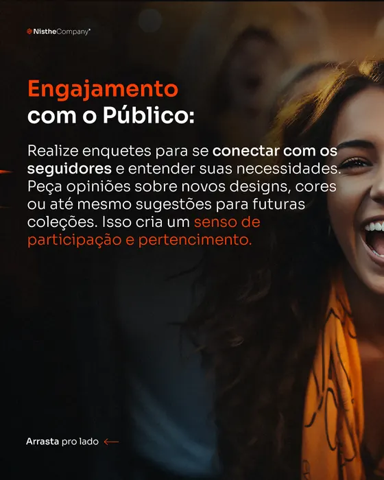 Peça de social media produzida pela Domos para Nisthe Company