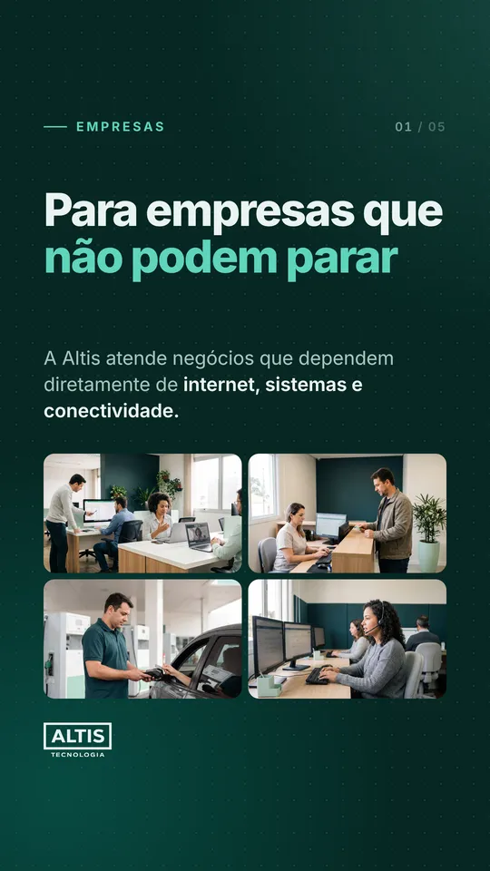 Story do destaque Empresas