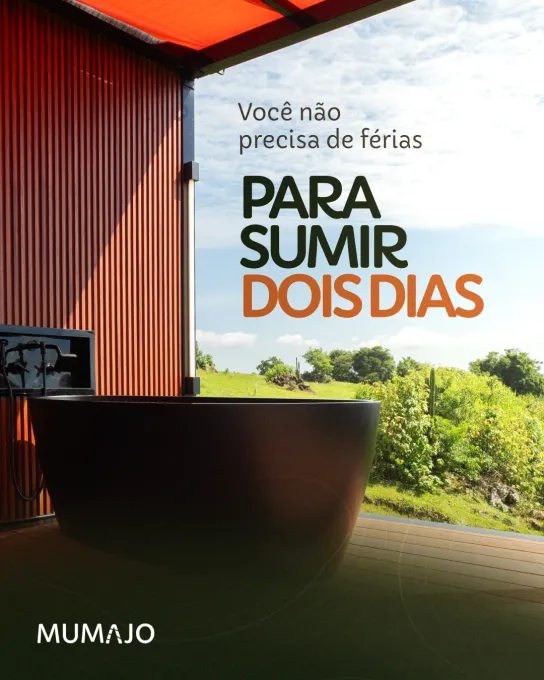 Post de hospedagem produzido pela Domos para Mumajo Cabanas